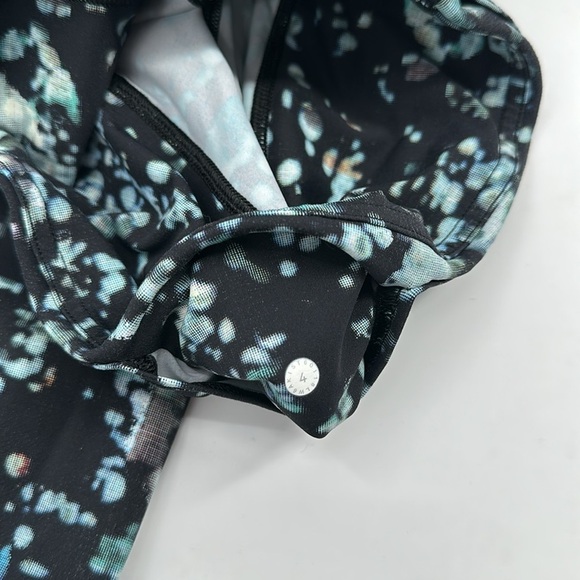 Lululemon Fast & Free Crop II Nulux 19" Pixel Haze Multi Black 4 - Picture 6 of 7